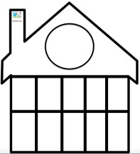 plantilla casita de decenas