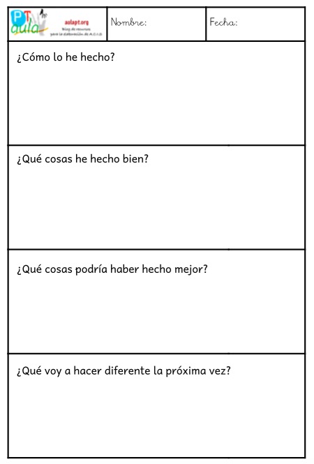 plantillas autoevaluación