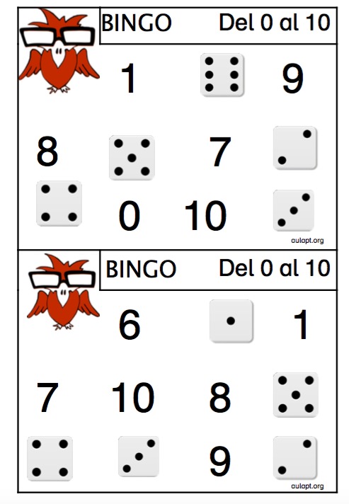 bingo números y dados