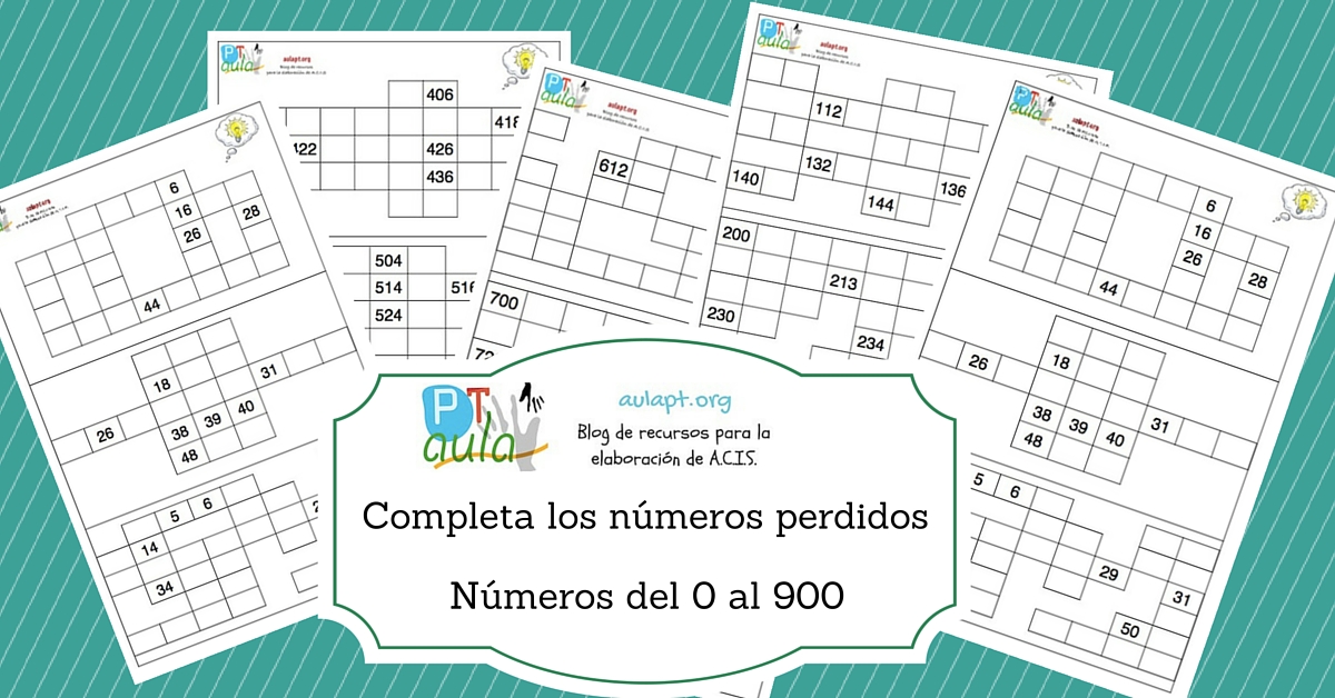 Completa los números perdidos