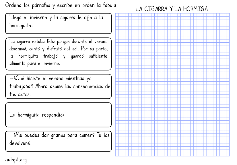 Resultado de imagen para parrafos en desorden para ordenar