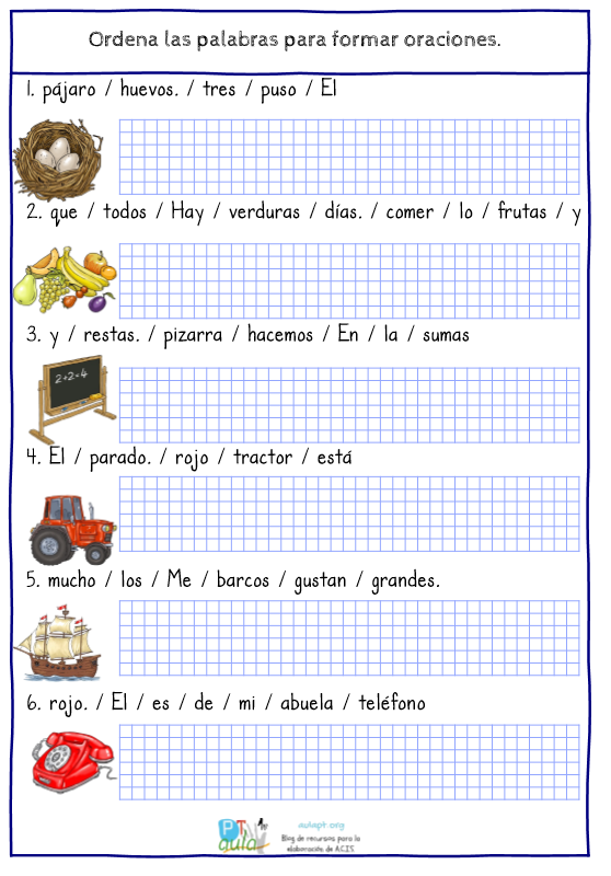 Hacer Palabras Con Las Siguientes Letras