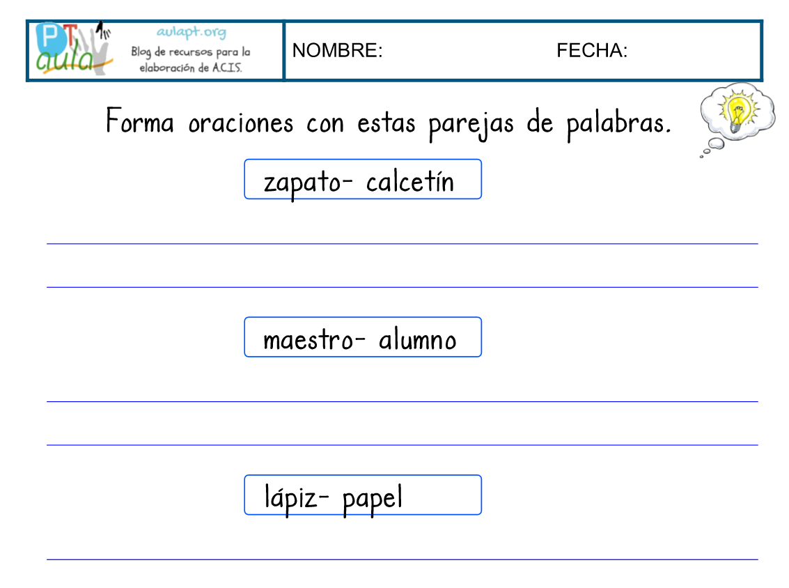 Hacer Una Palabra Con Las Siguientes Letras