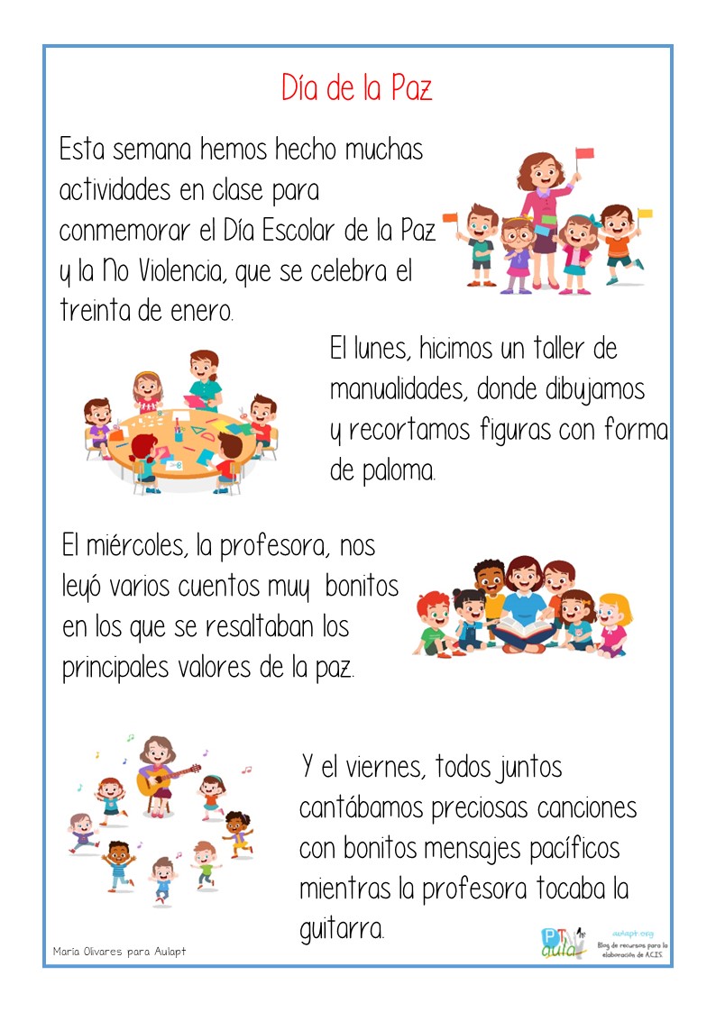 Lectura comprensiva: Día de la Paz