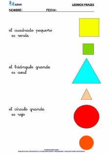 Comprensión lectora de frases cortas asmi 4