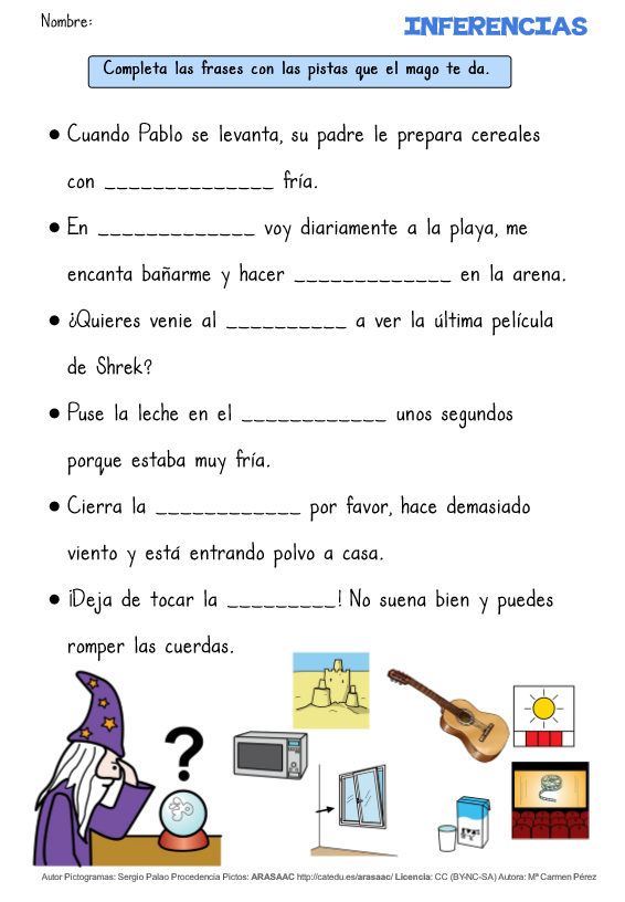 comprensión lectora inferencias - Aula PT