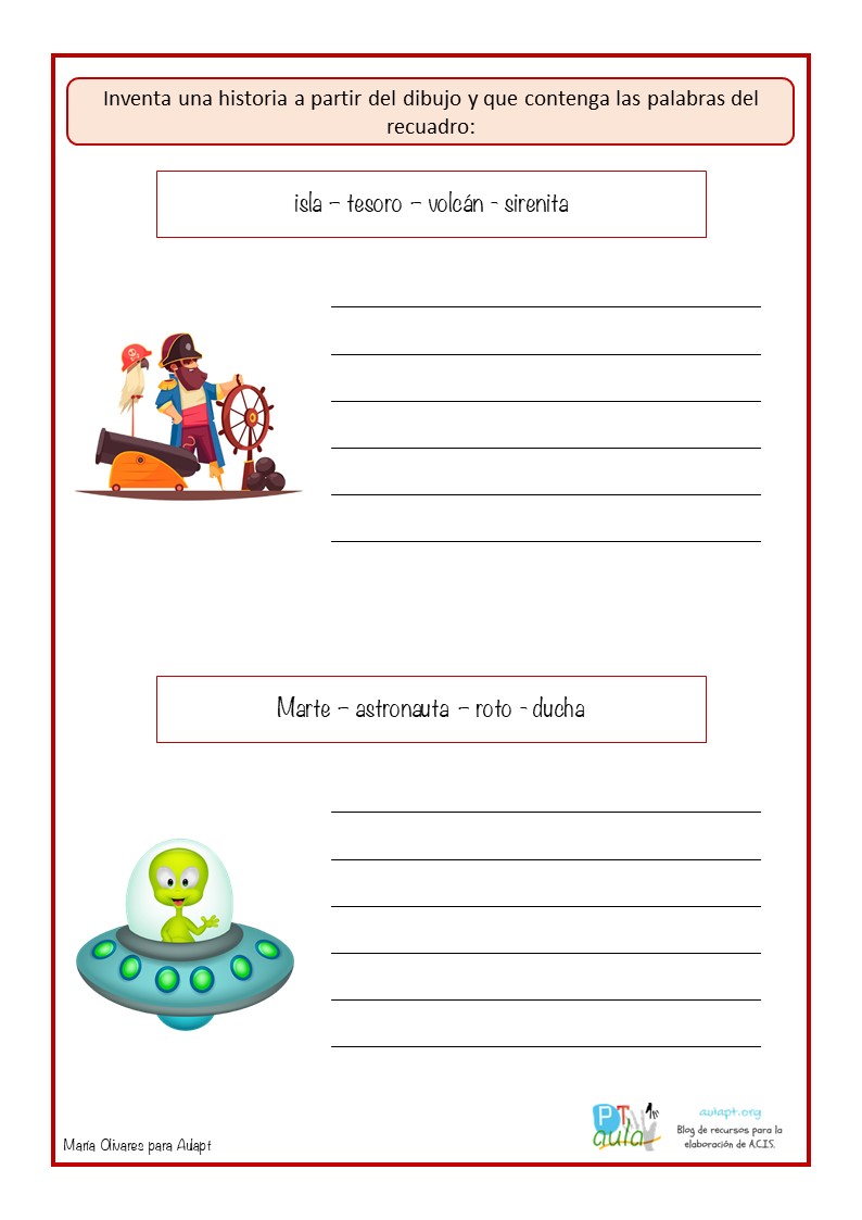 Escritura creativa Inventa una divertida historia a