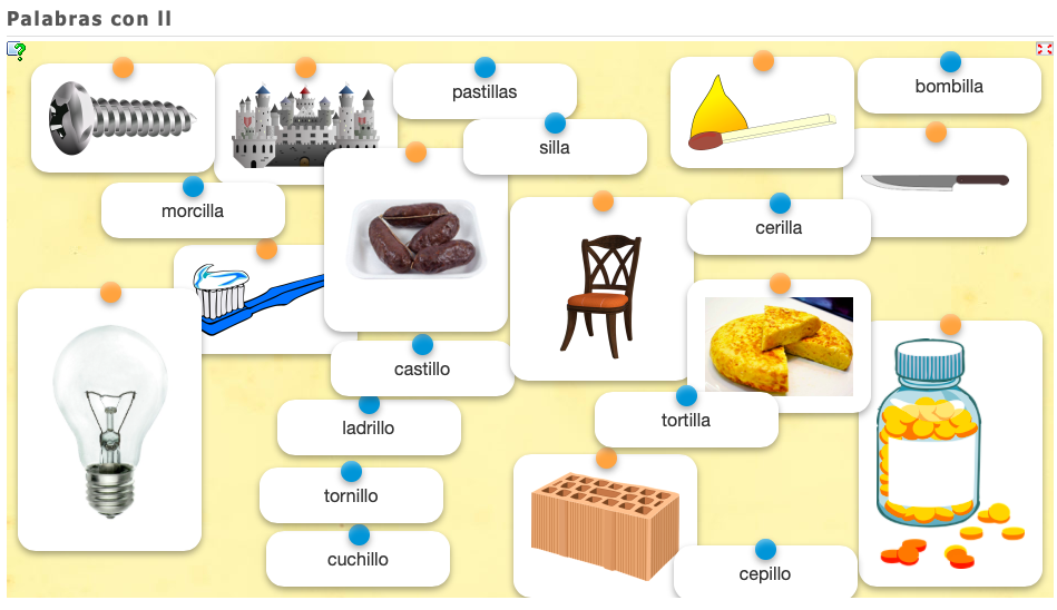 PALABRAS CON LL. JUEGO DE ASOCIACIÓN ONLINE - Aula PT