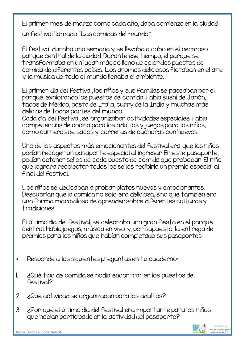 Lecturas con preguntas para mejorar la comprensi n lectora
